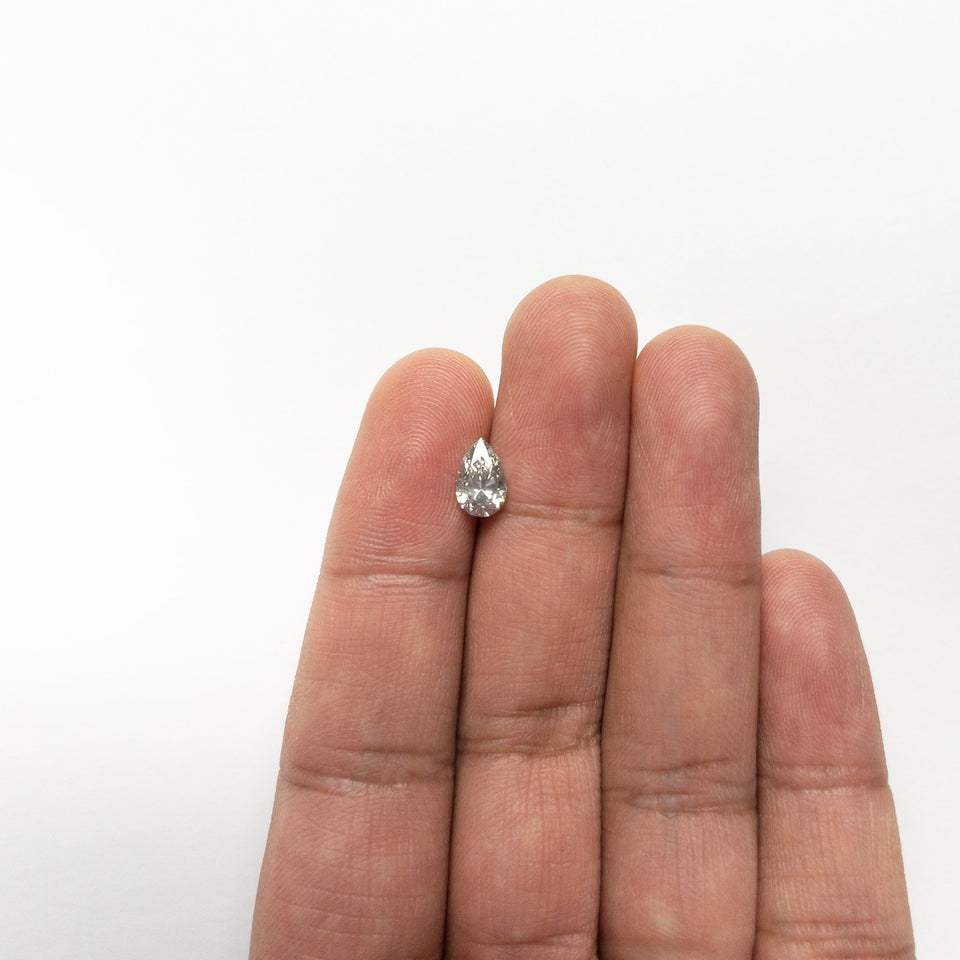 1.01ct 8.54x5.46x3.49mm Fancy Grey Pear Brilliant 19913-13