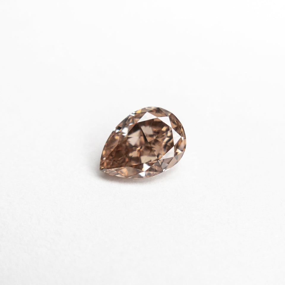 0.50ct 6.12x4.34x2.58mm VS2 Fancy Deep Brownish Pink Pear Brilliant 19921-01