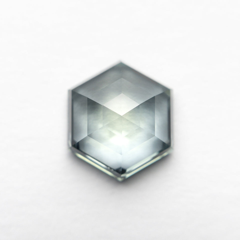 3.77ct 10.00x8.69x4.45mm Hexagon Rosecut Sapphire 22692-02