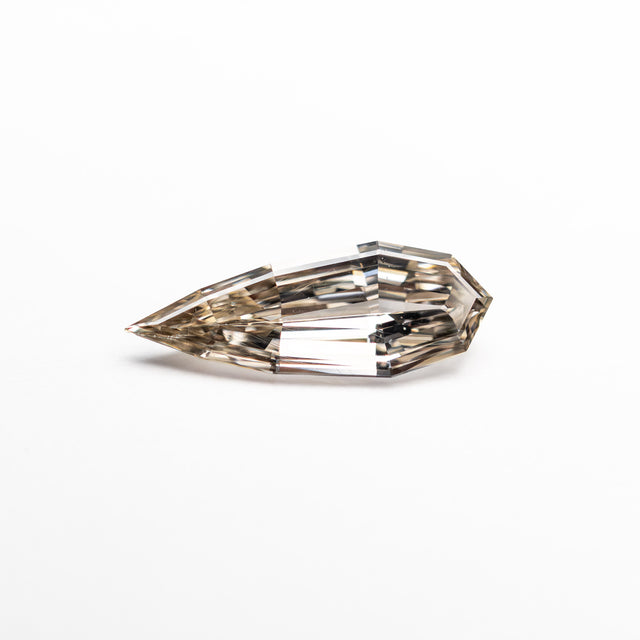 Champagne Geometric Drop Ring