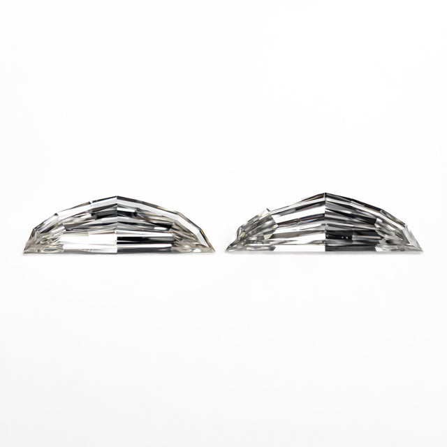 0.60cttw 2pc 9.66x2.85x1.41mm 9.80x2.91x1.55mm VS H Epaulette Step Cut Matching Pair 26751-01