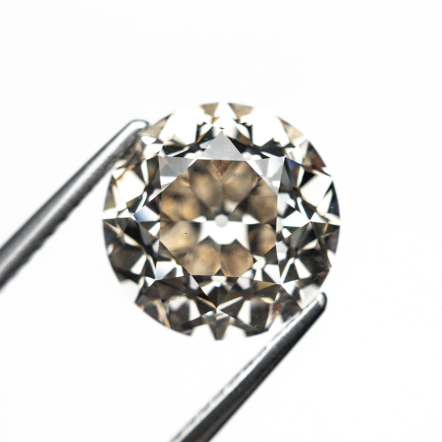 5.10ct 10.28x10.25x7.23mm SI1 C3 Modern Antique Old European Cut 27077-01