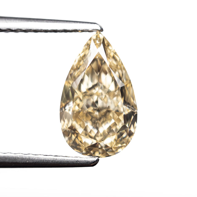 2.23ct 10.76x6.50x4.33mm GIA VVS2 Fancy Brownish Yellow Pear Brilliant π¨π¦ 27709-01