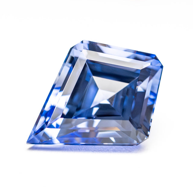 5.43ct 13.60x10.30x6.6mm Kite Step Cut Sapphire 27716-01