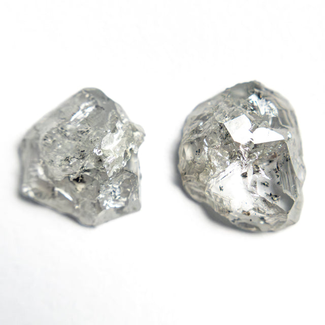 3.47cttw 2pc 9.28x7.63x3.06mm 8.51x7.60x3.15mm Polished Raw Diamond Matching Pair 🇨🇦 28188-01