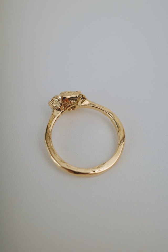 Golden Madagascan Sapphire Ring