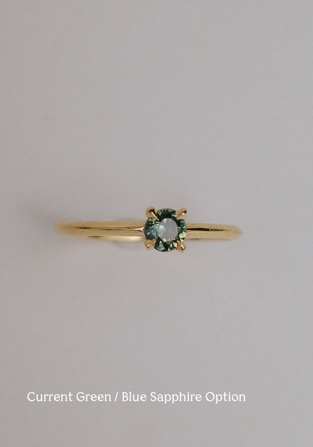 Knife Edge Solitaire Rings