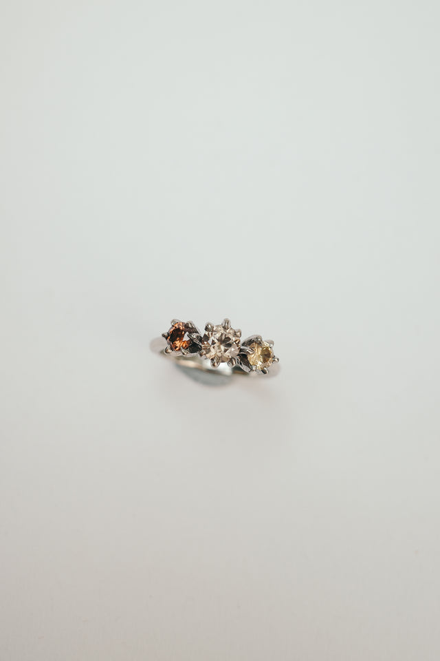 White Gold Trilogy Ring