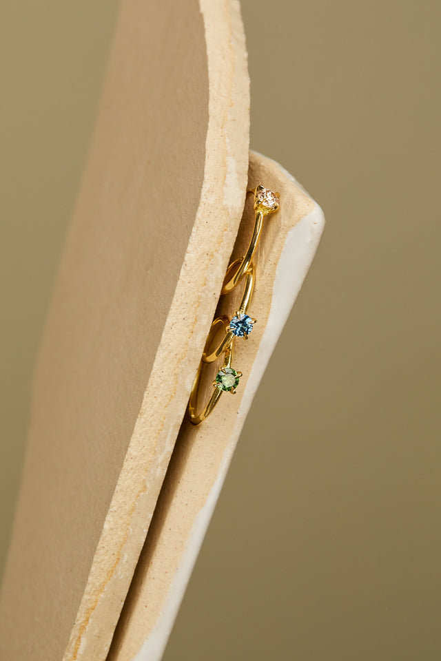 Knife Edge Solitaire Rings