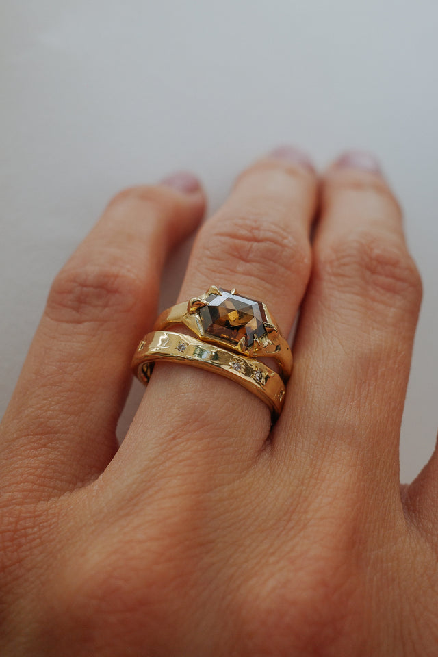 Celestial Band with Champagne Diamonds