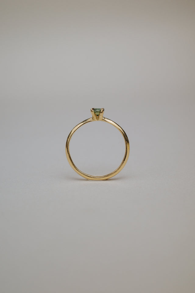 Knife Edge Solitaire Rings