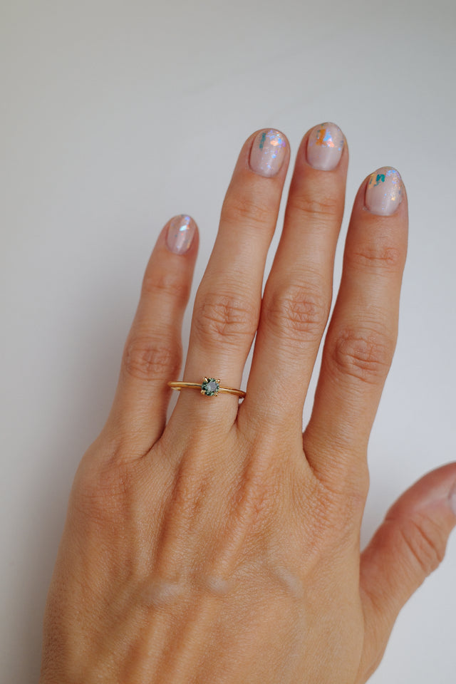 Knife Edge Solitaire Rings