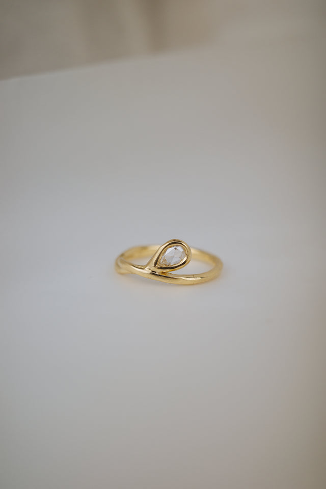 Diamond Entwined Drop Ring