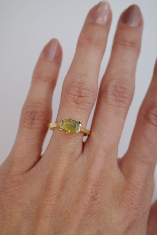 Sapphire Basket Ring