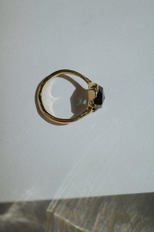 Half Molten Rosecut Sapphire Solitaire