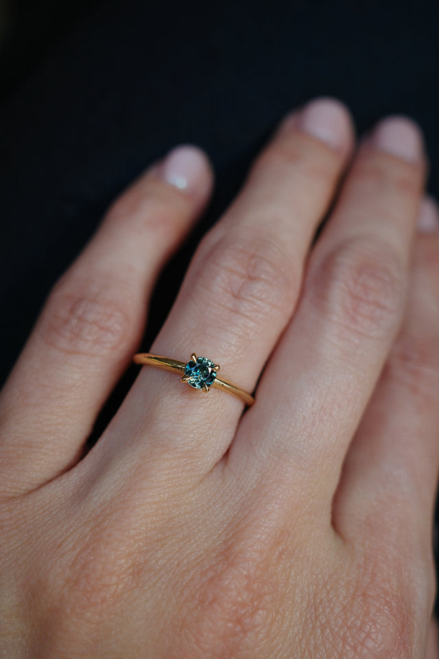 Knife Edge Solitaire Rings