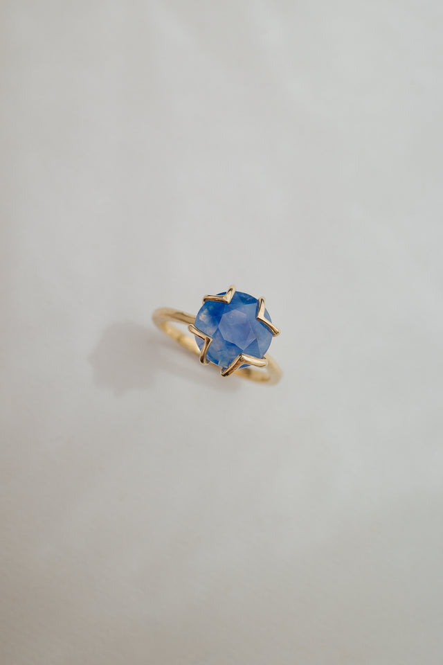Sapphire Lotus Ring