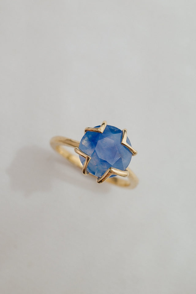 Sapphire Lotus Ring