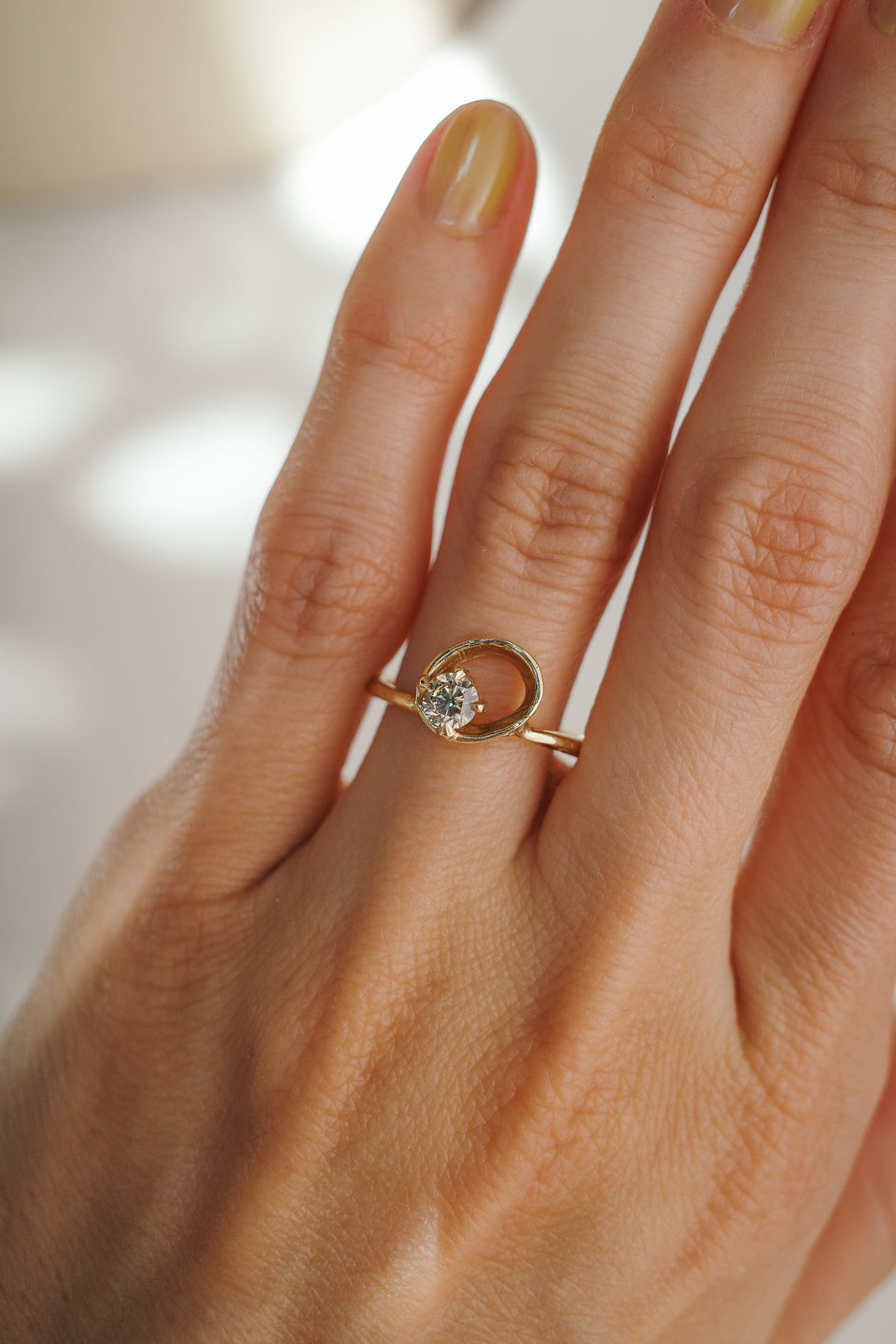 Luz Ring with Champagne Diamond
