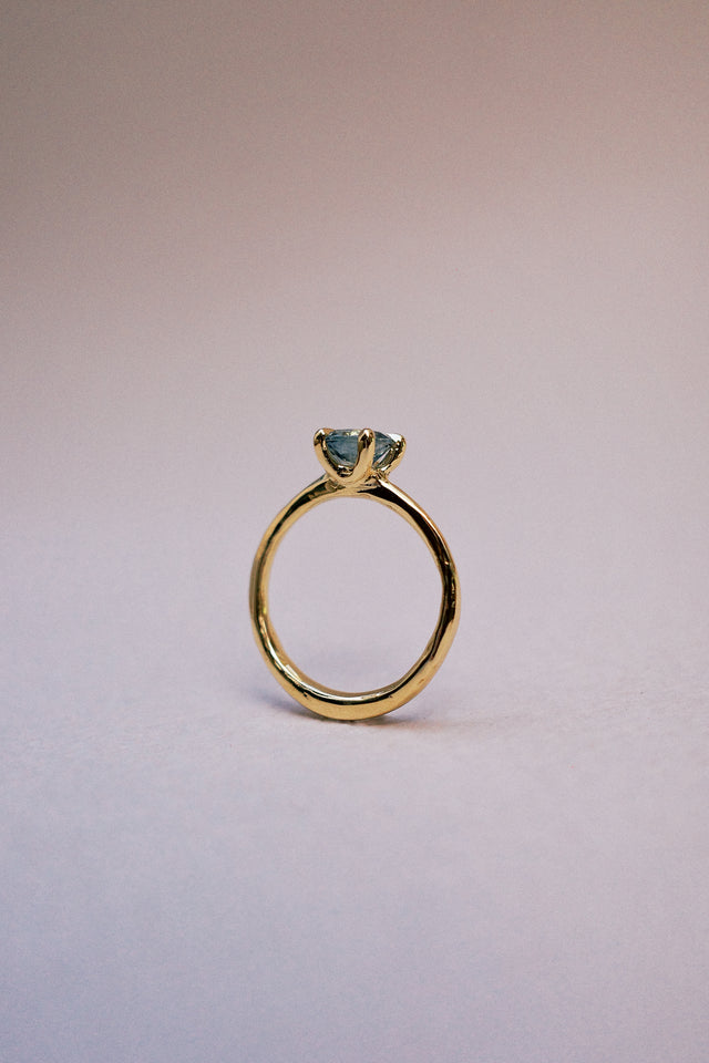 Sapphire Five Prong Solitaire