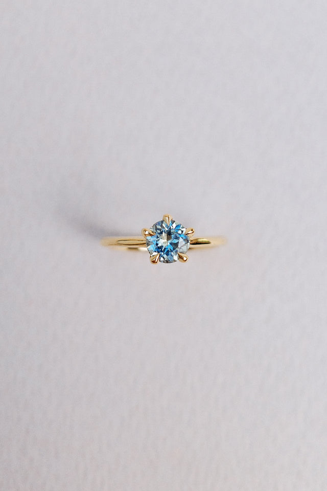 Sapphire Five Prong Solitaire
