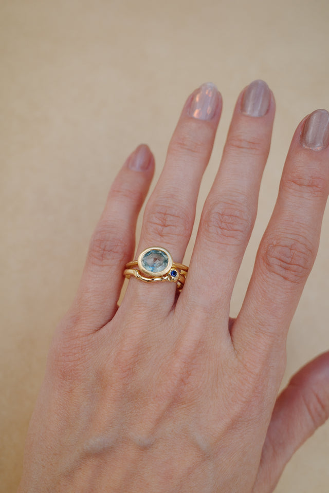 Sapphire Chalice Ring