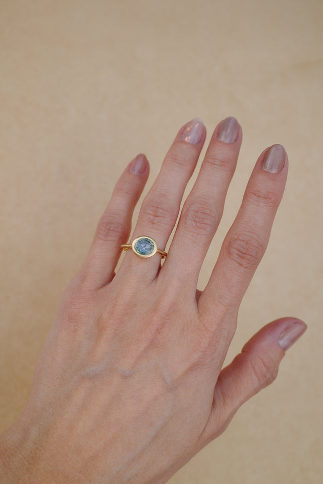 Sapphire Chalice Ring