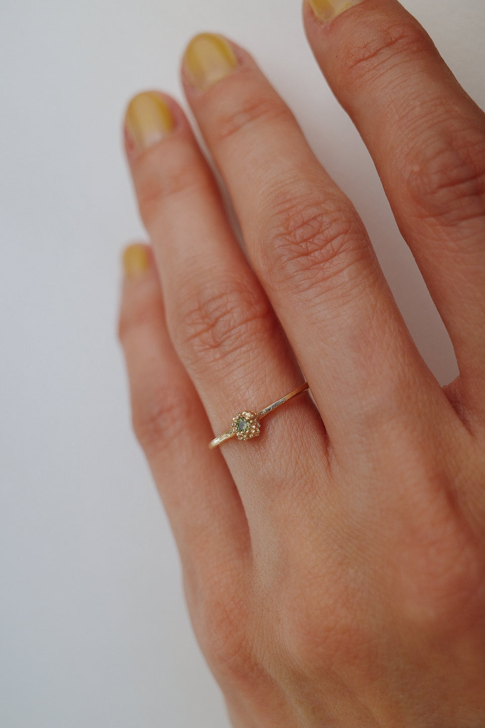 ORIGEN Seedling + Green Sapphire Ring
