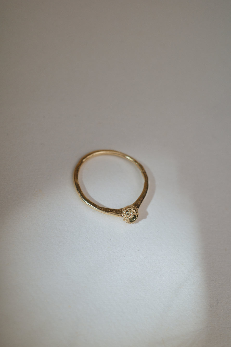 ORIGEN Seedling + Green Sapphire Ring
