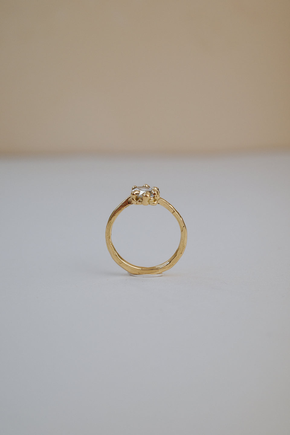 Tilted Oval Sapphire Solitaire