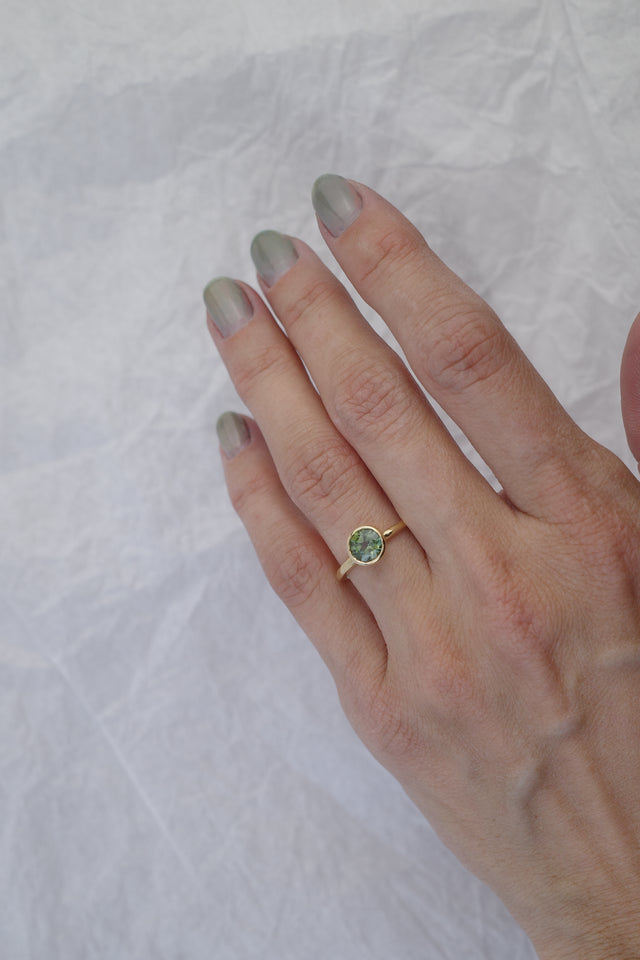 Bezel Sapphire Solitaire