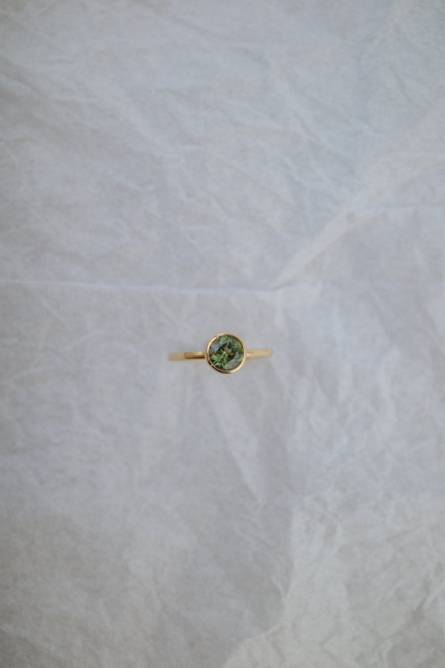 Bezel Sapphire Solitaire