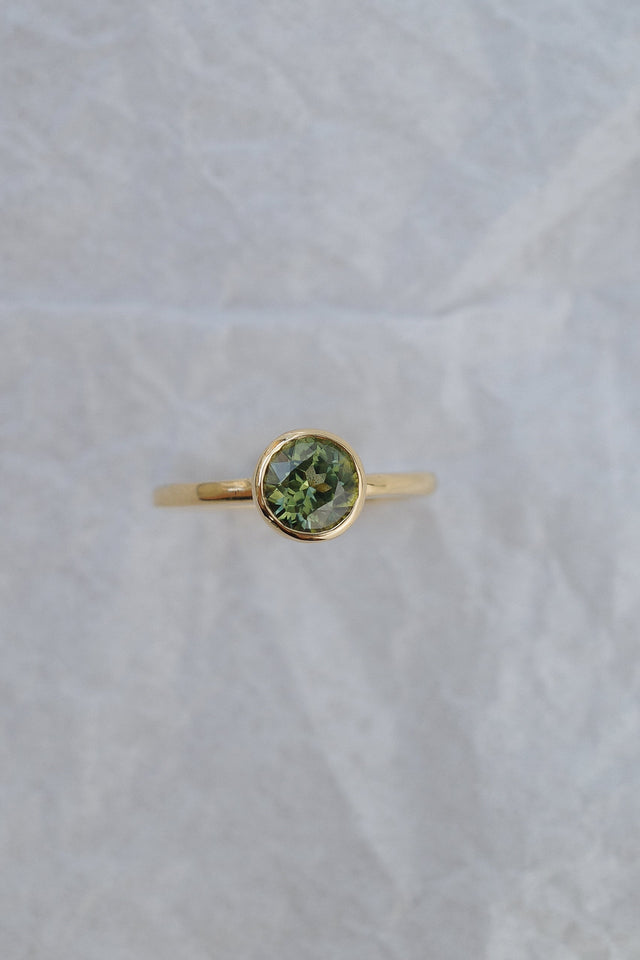 Bezel Sapphire Solitaire