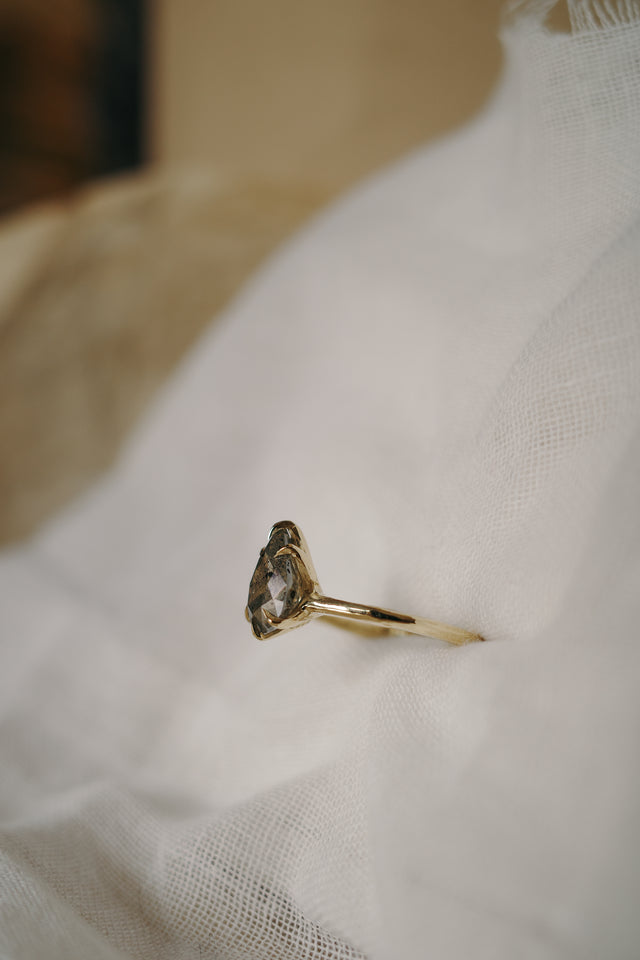 Talon Claw Pear Diamond Solitaire