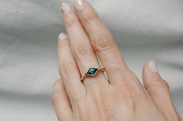 Lozenge Sapphire Ring