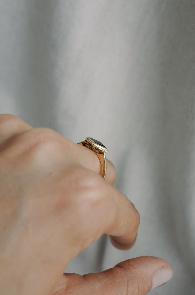 Lozenge Sapphire Ring