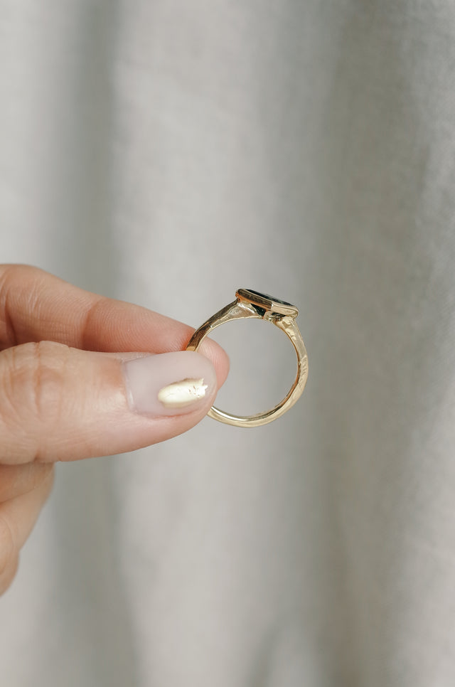 Lozenge Sapphire Ring