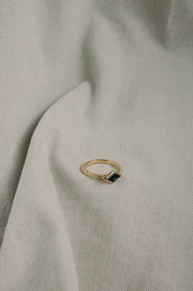 Lozenge Sapphire Ring