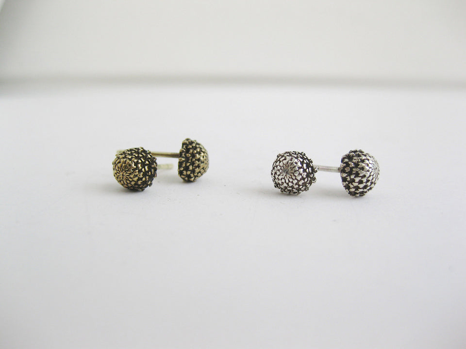 Pith Studs Sterling Silver