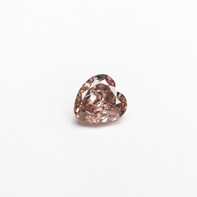 0.30ct 4.16x3.94x2.43mm GIA SI2 Fancy Deep Orangy Pink Heart Brilliant 🇦🇺 24122-01