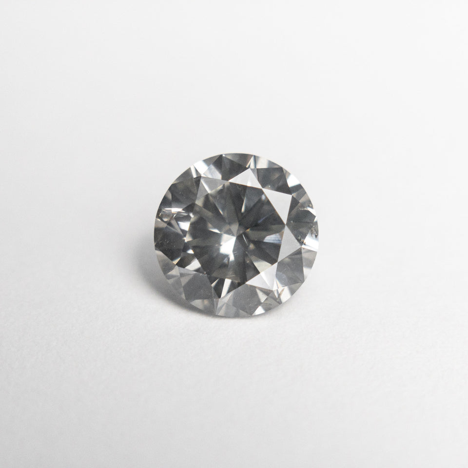 1.01ct 6.45x6.43x3.85mm Fancy Grey Round Brilliant 18989-01 - Misfit Diamonds