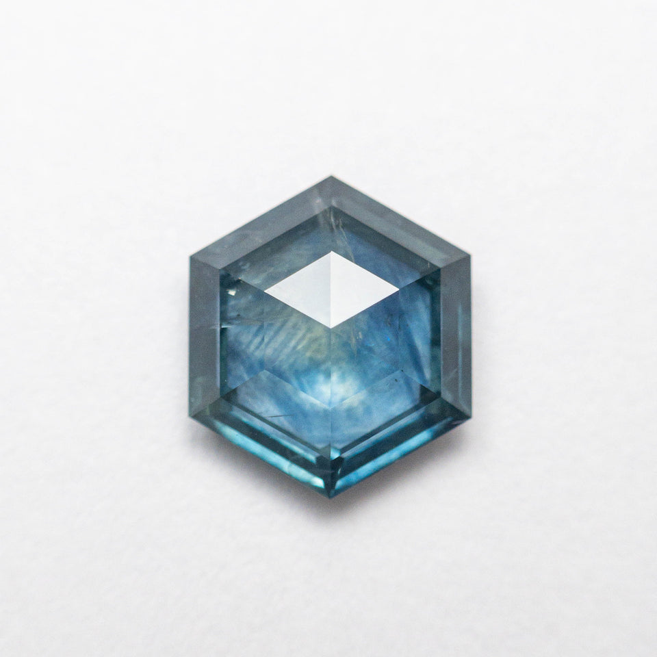 1.45ct 8.03x6.95x3.05 Hexagon Rosecut Sapphire 19373-03
