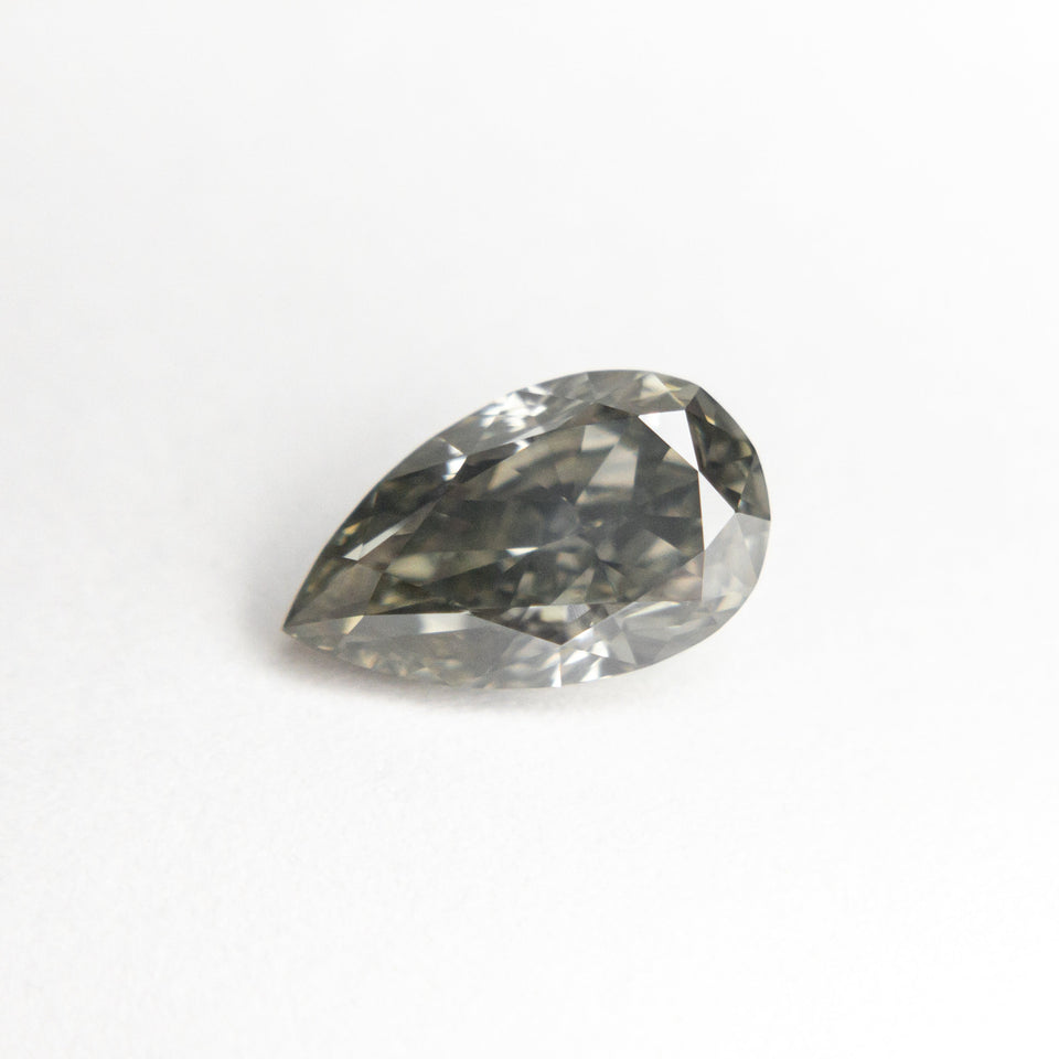 1.07ct 8.47x5.07x3.48mm Fancy Grey Pear Brilliant 19913-19