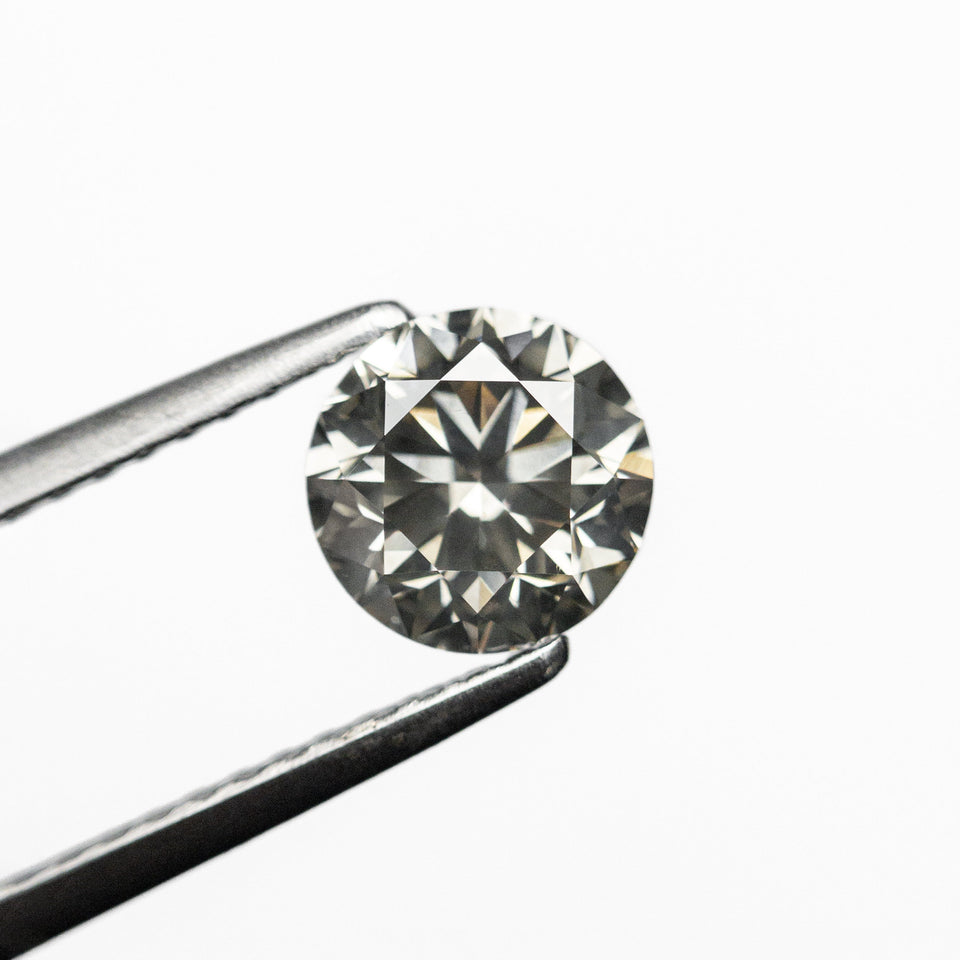 1.00ct 6.11x6.08x4.04mm SI1+ Fancy Grey Round Brilliant 24269-01