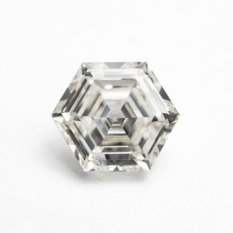 2.05ct 9.11x9.03x4.05mm SI2+ J Hexagon Step Cut 24276-01