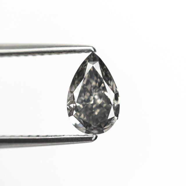 1.02ct 8.24x5.25x3.31mm GIA SI2 Fancy Grey Pear Brilliant 26129-01