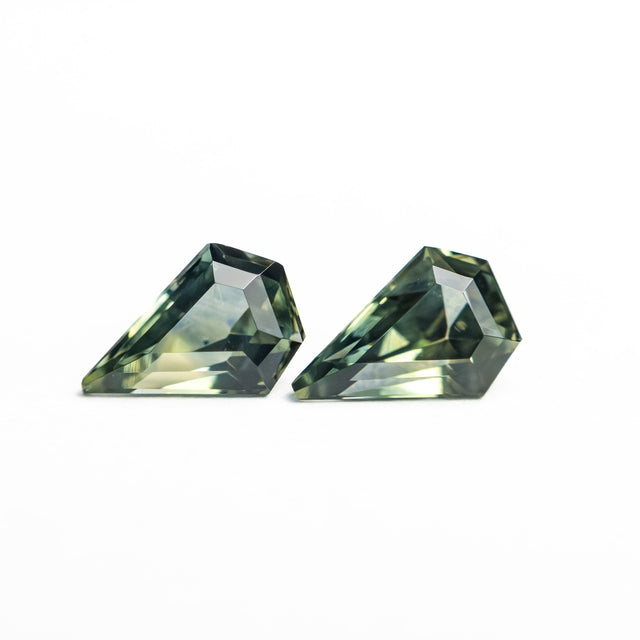 0.88cttw 2pc 5.88x4.09x2.86mm 5.78x4.07x2.85mm Shield Step Cut Matching Pair Sapphire 26347-01