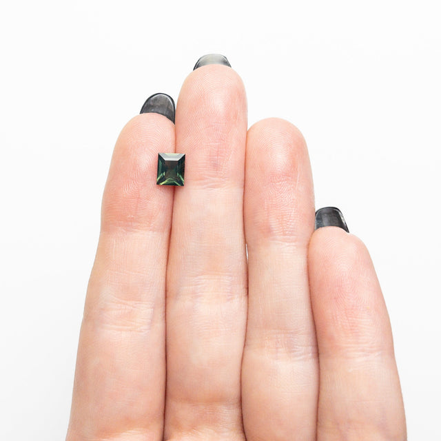 0.96ct 6.15x5.21x3.17mm Rectangle Step Cut Sapphire 26495-01