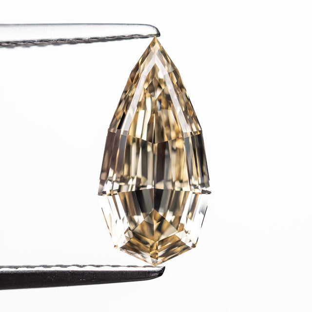 1.52ct 12.20x6.02x3.05mm GIA VS1 Fancy Brown Geo Pear Step Cut 🇿🇦 26601-01