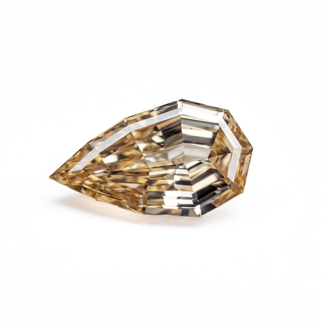 1.50ct 10.68x6.42x3.41mm GIA VS1 Fancy Brown-Yellow Geo Pear Step Cut 🇿🇦 27522-01